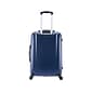 InUSA Pilot Medium Plastic 4-Wheel Spinner Luggage, Blue (IUPIL00M-BLU)