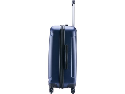 InUSA Pilot 24" Hardside Suitcase, 4-Wheeled Spinner, Blue (IUPIL00M-BLU)