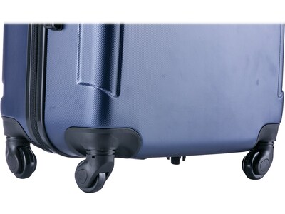 InUSA Pilot 24" Hardside Suitcase, 4-Wheeled Spinner, TSA Checkpoint Friendly, Blue (IUPIL00M-BLU)