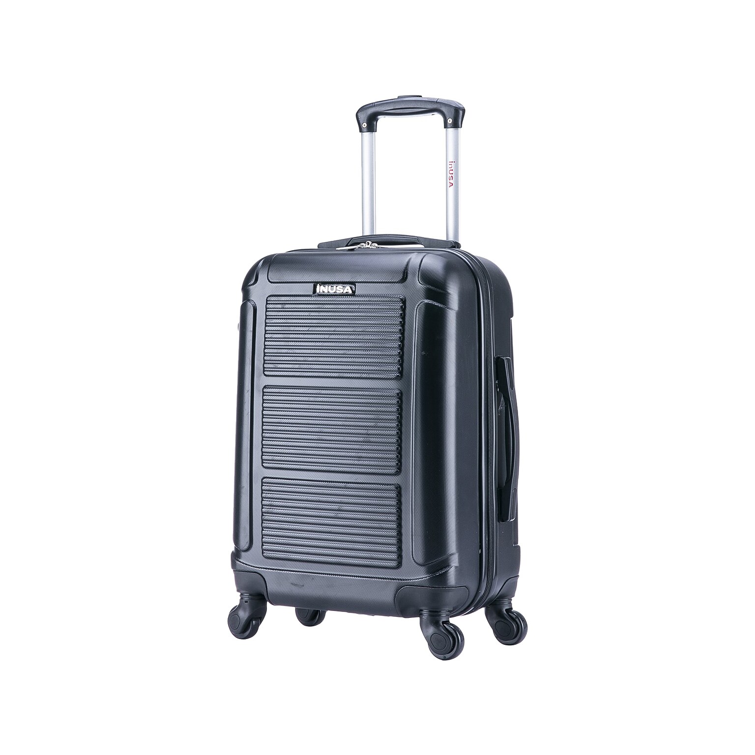 InUSA Pilot 20 Hardside Carry-On Suitcase, 4-Wheeled Spinner, TSA Checkpoint Friendly, Black (IUPIL00S-COA)