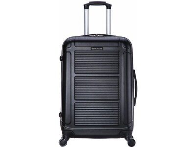 InUSA Pilot 24" Hardside Suitcase, 4-Wheeled Spinner, Black (IUPIL00M-COA)