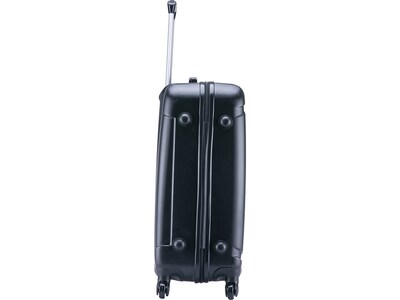 InUSA Pilot 24" Hardside Suitcase, 4-Wheeled Spinner, Black (IUPIL00M-COA)