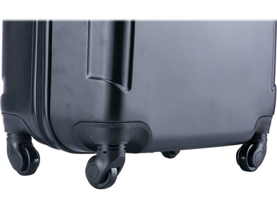 InUSA Pilot 24" Hardside Suitcase, 4-Wheeled Spinner, Black (IUPIL00M-COA)