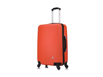 InUSA Royal 24 Hardside Suitcase, 4-Wheeled Spinner, TSA Checkpoint Friendly, Orange (IUROY00M-ORG)