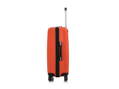 InUSA Royal 24" Hardside Suitcase, 4-Wheeled Spinner, TSA Checkpoint Friendly, Orange (IUROY00M-ORG)
