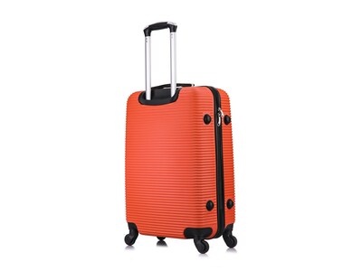 InUSA Royal 24" Hardside Suitcase, 4-Wheeled Spinner, TSA Checkpoint Friendly, Orange (IUROY00M-ORG)