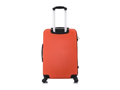 InUSA Royal 24" Hardside Suitcase, 4-Wheeled Spinner, TSA Checkpoint Friendly, Orange (IUROY00M-ORG)