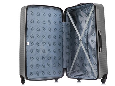 InUSA Royal 32" Hardside Suitcase, 4-Wheeled Spinner, Silver (IUROY00XL-SIL)