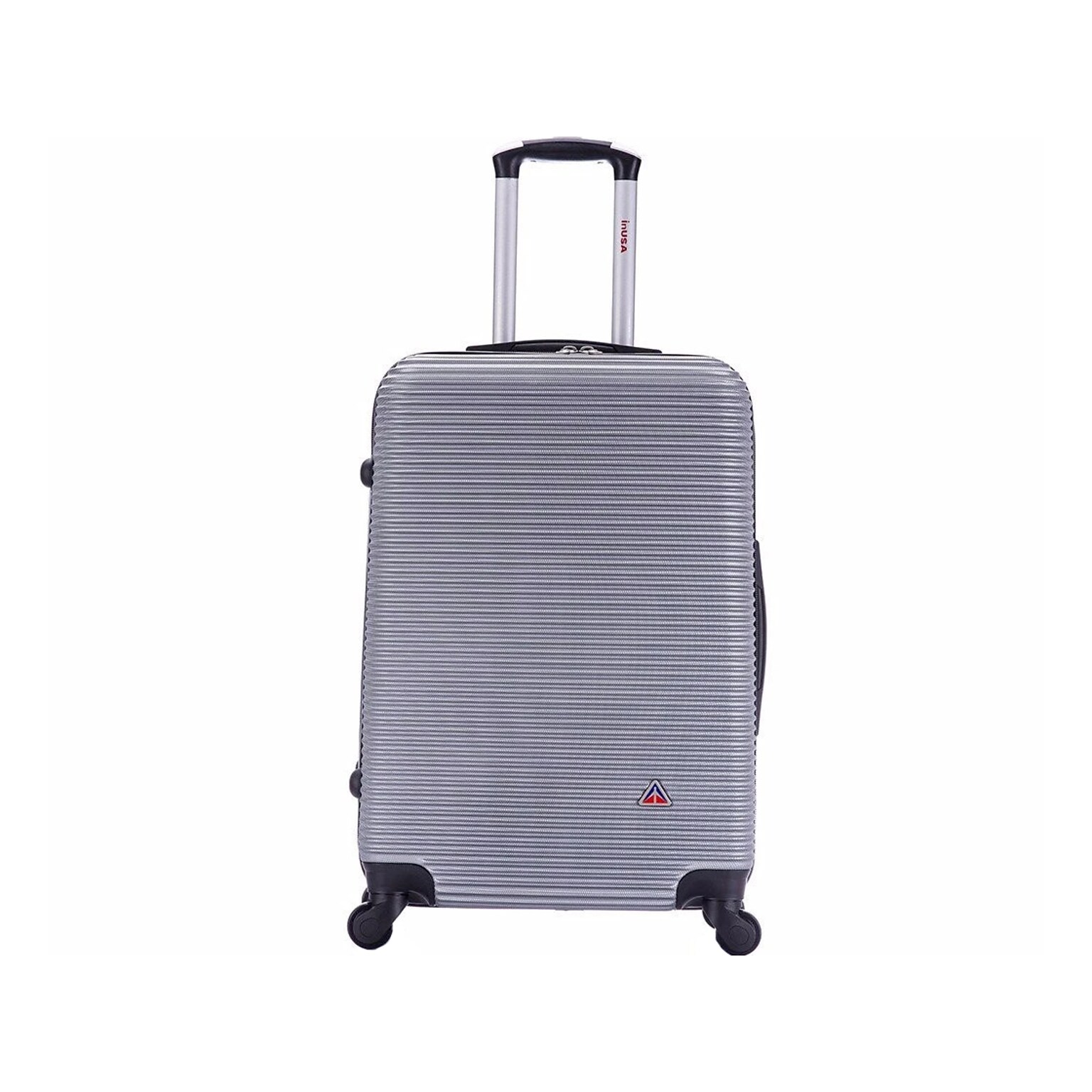 InUSA Royal 24 Hardside Suitcase, 4-Wheeled Spinner, TSA Checkpoint Friendly, Silver (IUROY00M-SIL)