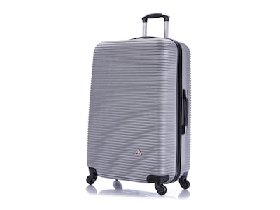 InUSA Royal 30" Hardside Suitcase, 4-Wheeled Spinner, Silver (IUROY00L-SIL)