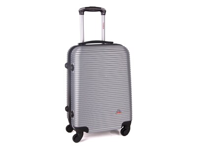 InUSA Royal 28" Hardside Suitcase, 4-Wheeled Spinner, TSA Checkpoint Friendly, Silver (IUROY00L-SIL)