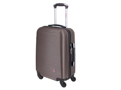 InUSA Royal 24 Hardside Suitcase, 4-Wheeled Spinner, TSA Checkpoint Friendly, Brown (IUROY00M-BRO)