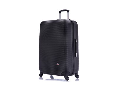InUSA Royal 28 Hardside Suitcase, 4-Wheeled Spinner, TSA Checkpoint Friendly, Black (IUROY00L-BLK)
