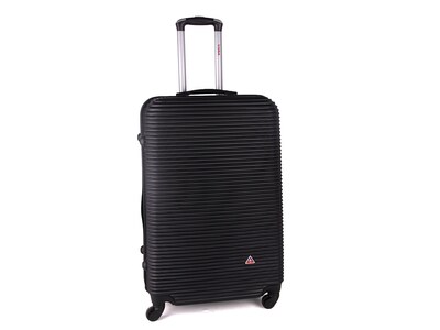 InUSA Royal 28" Hardside Suitcase, 4-Wheeled Spinner, TSA Checkpoint Friendly, Black (IUROY00L-BLK)