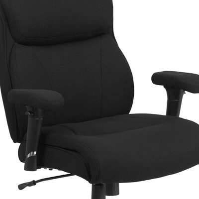 Flash Furniture HERCULES Series Ergonomic Fabric Swivel Big & Tall Task Office Chair, Black (GO2031F)