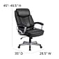 Flash Furniture HERCULES Series Ergonomic LeatherSoft Swivel Big & Tall Executive Office Chair, Black (GO18501LEA)