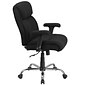 Flash Furniture HERCULES Series Ergonomic Fabric Swivel Big & Tall Task Office Chair, Black (GO2031F)