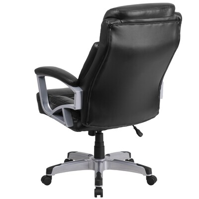 Flash Furniture HERCULES Series Ergonomic LeatherSoft Swivel Big & Tall Executive Office Chair, Black (GO18501LEA)