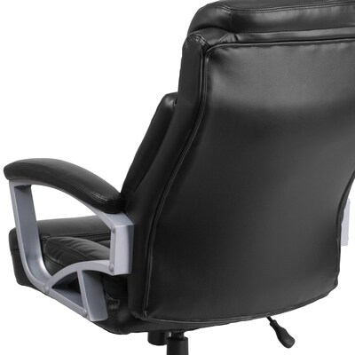Flash Furniture HERCULES Series Ergonomic LeatherSoft Swivel Big & Tall Executive Office Chair, Black (GO18501LEA)