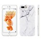 iPhone 7 Plus/ 8 Plus Case, by Insten TPU Marble Stone Pattern Texture Visual IMD Case For Apple iPhone 7 Plus/ 8 Plus, White