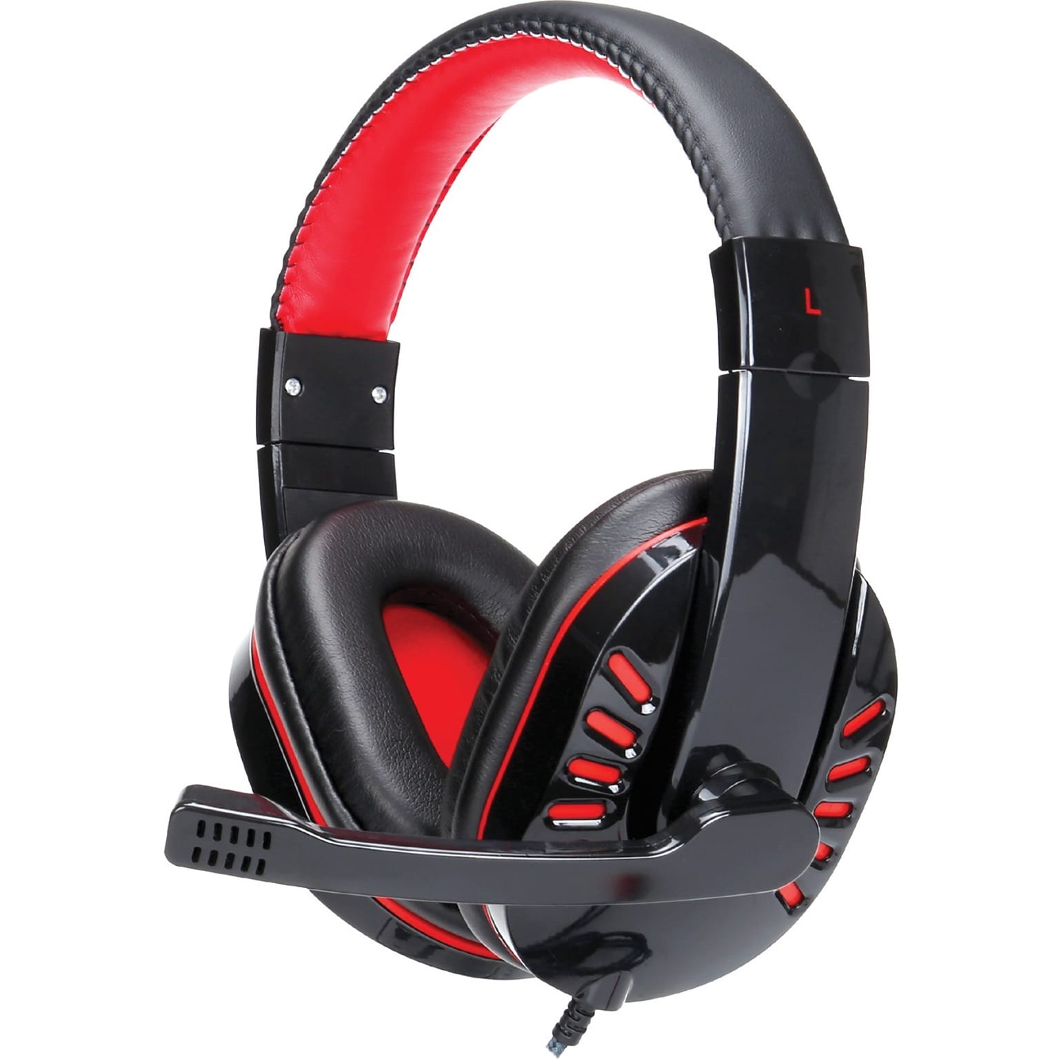 Supersonic IQ Sound Wired Stereo Gaming Headset, Over-the-Head, Red (IQ-450G)