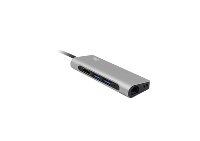 intelliARMOR lynkHub MAX 8 in 1 USB C Hub, Silver (ICLYMX)