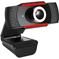 Adesso CyberTrack H3 Webcam - 1.3Megapixel - 30fps - Black, Red - USB 2.0