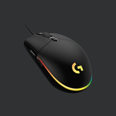Logitech G203 LIGHTSYNC Optical Gaming Mouse, Black