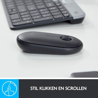 Logitech Pebble M350 910005743 Wireless Optical Mouse, Graphite