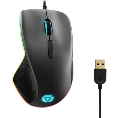 Lenovo Legion M500 RGB Optical Gaming Mouse, Black/Iron Gray