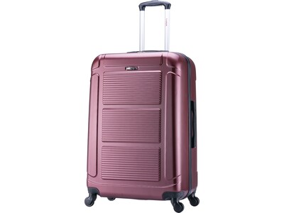 InUSA Pilot 24 Hardside Suitcase, 4-Wheeled Spinner, Wine (IUPIL00M-WIN)