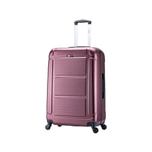 InUSA Pilot Medium Plastic 4-Wheel Spinner Luggage, Wine (IUPIL00M-WIN)