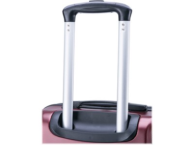 InUSA Pilot 24" Hardside Suitcase, 4-Wheeled Spinner, TSA Checkpoint Friendly, Wine (IUPIL00M-WIN)