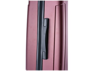 InUSA Pilot 24" Hardside Suitcase, 4-Wheeled Spinner, TSA Checkpoint Friendly, Wine (IUPIL00M-WIN)