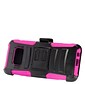 Insten Hybrid Armor Stand Dual Layer Case with Holster Clip For Samsung Galaxy S8 - Hot Pink