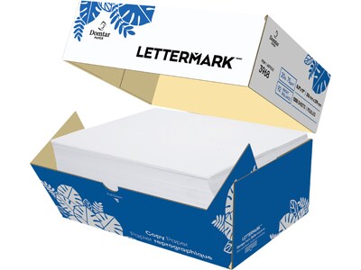 Domtar Lettermark 8.5 x 11 Copy Paper, 20 lbs., 92 Brightness, 1250 Sheets/Carton (3968)