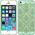 Insten Lace Hard Rubberized Case For Apple iPhone 5/5S - Teal
