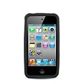 Insten Silicone Rubber Cover Case For Apple iPhone 4/4S - Black