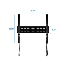 Mount-It! Fixed Wall TV Mount for LCD (Low Profile Slim), Lockable, Screen Size: 32-55, 77 lbs. Ma