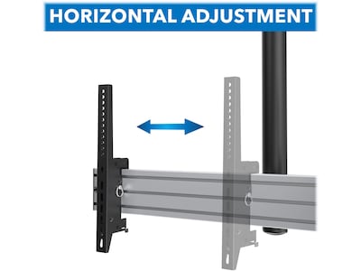 Mount-It! Tilt Ceiling Dual TV Mount for 2 LCD Displays: Screen Size: 45" to 55", 110 lbs. Max. (MI-512B)