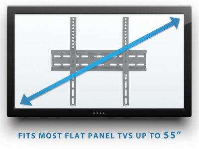 Mount-It! Tilt Wall TV Mount for LCD TV, Screen Size: up to 55", 77 lbs. Max. (MI-3030)