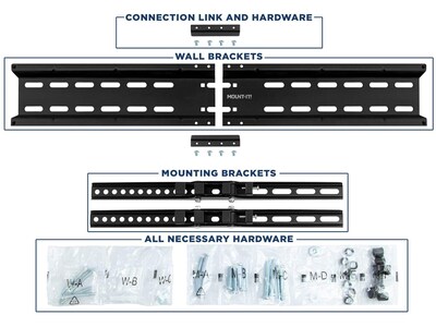 Mount-It! Tilt Wall Mount for LCD/Plasma Panel (low profile), 77 lbs. Max. (MI-3030XL)