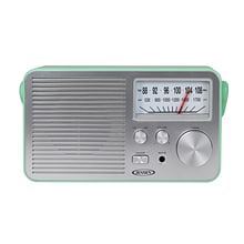 Jensen MR-750 Portable AM/FM Radio, Green (MR-750-GR)