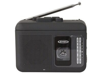 Jensen Personal Cassette Player/Recorder, Black (MCR-75)