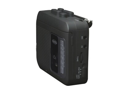 Jensen Personal Cassette Player/Recorder, Black (MCR-75)