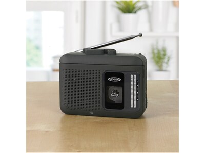 Jensen Personal Cassette Player/Recorder, Black (MCR-75)