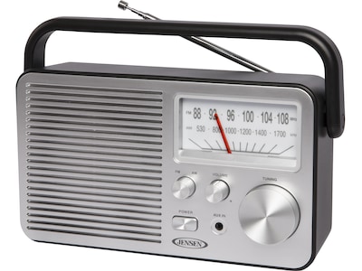 Jensen MR-750 Portable AM/FM Radio, Black (MR-750-BK)