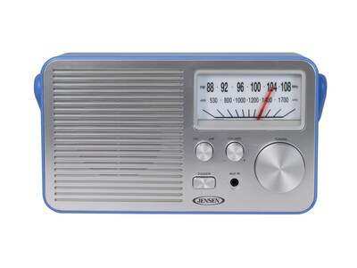 Jensen MR-750 Portable AM/FM Radio, Blue