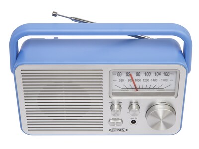 Jensen MR-750 Portable AM/FM Radio, Blue (MR-750-BL)