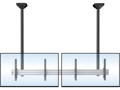 Mount-It! Tilt Ceiling Dual TV Mount, 110 lbs. Max. (MI-512L)